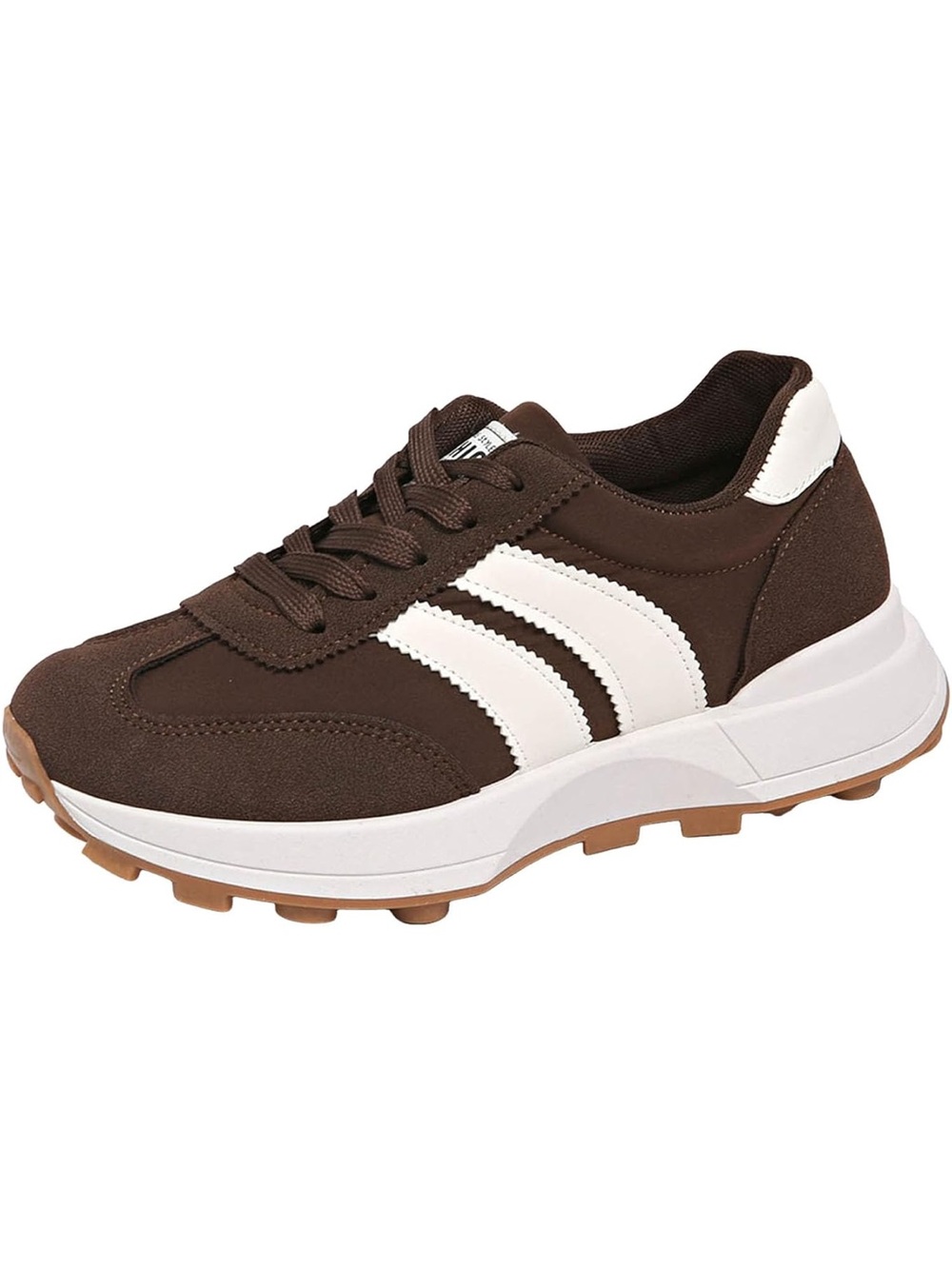 Source Unknown Brown and White Women's Sneakers